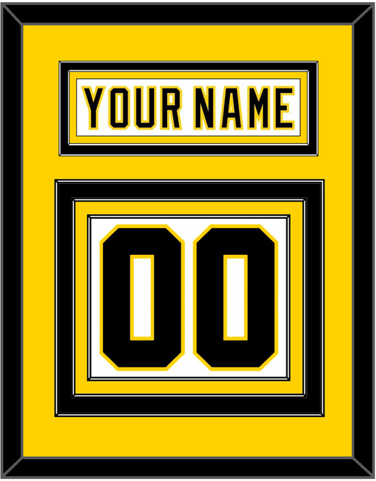 Boston Nameplate & Number (Back) - Home White (1977-1981) - Premier Tier 3
