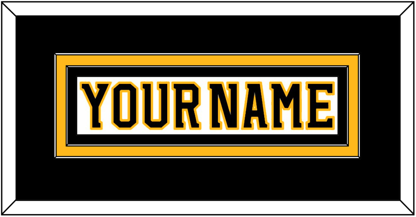 Boston Nameplate - Home/Road White (1995-2007) - Signature Tier 2