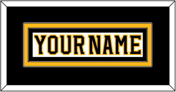 Boston Nameplate - Road White (2007-2017) - Double Mat 2