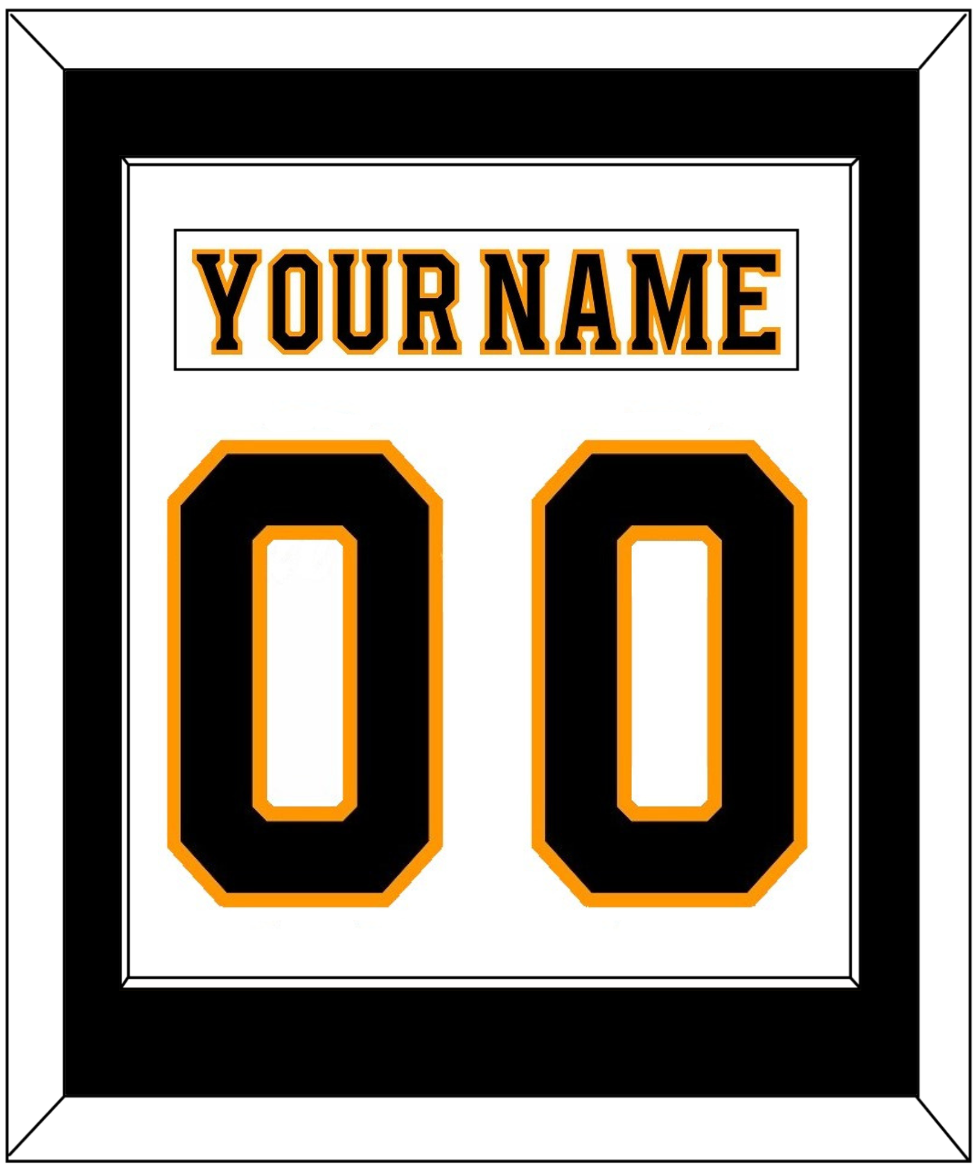 Boston Nameplate & Number (Back) Combined - Road White - Essential Tier 1