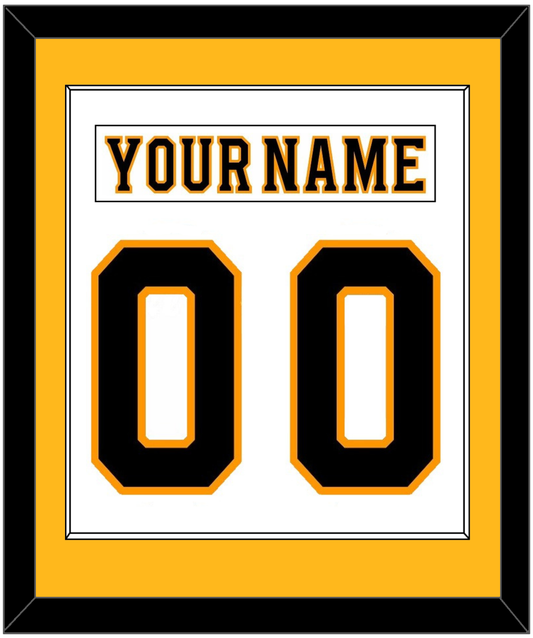 Boston Nameplate & Number (Back) Combined - Road White - Essential Tier 2