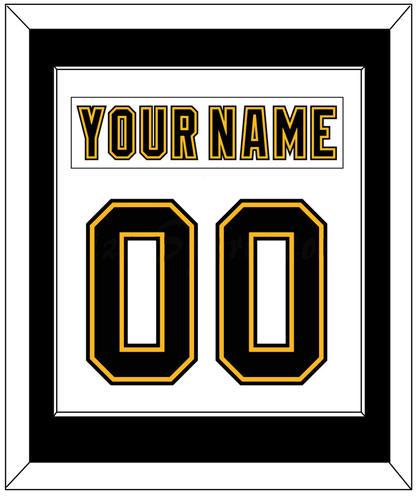 Boston Nameplate & Number (Back) Combined - Home/Road White (1995-2007) - Essential Tier 1