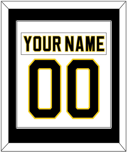 Boston Nameplate & Number (Back) Combined - Home White (1981-1995) - Essential Tier 1