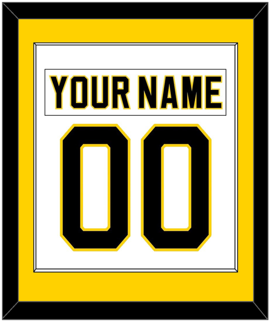 Boston Nameplate & Number (Back) Combined - Home White (1981-1995) - Essential Tier 2