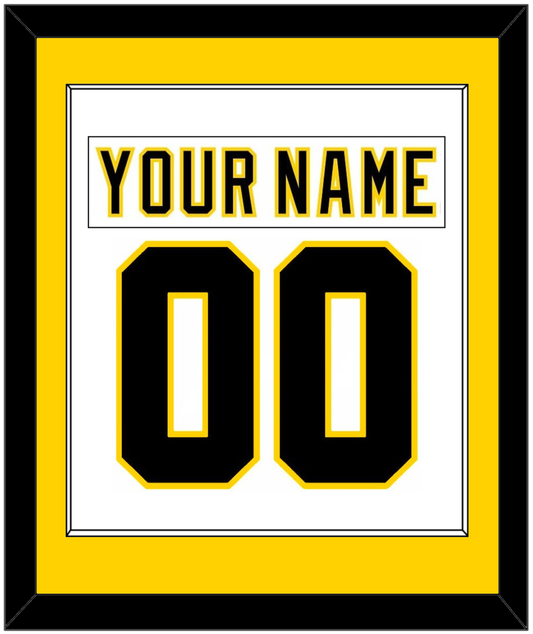Boston Nameplate & Number (Back) Combined - Home White (1977-1981) - Essential Tier 2