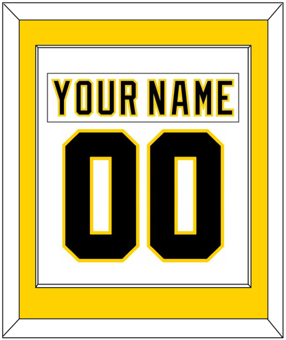 Boston Nameplate & Number (Back) Combined - Home White (1977-1981) - Essential Tier 2