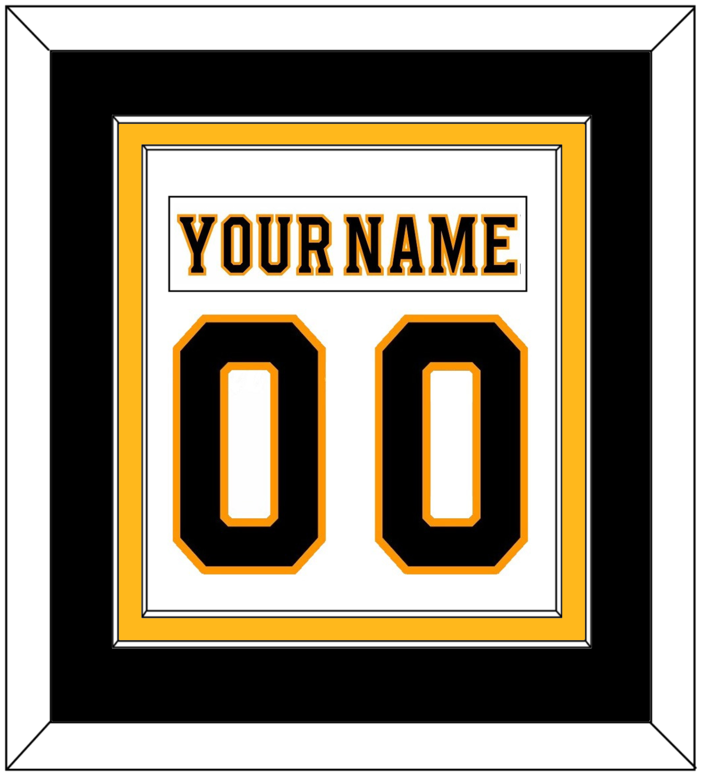 Boston Nameplate & Full-Size Number - Combined