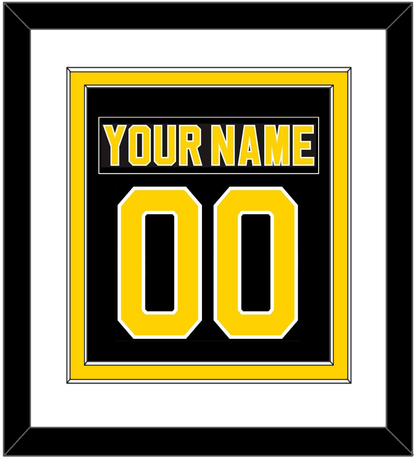 Boston Nameplate & Number (Back) Combined - Road Black (1981-1995) - Signature Tier 1