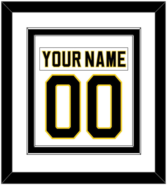 Boston Nameplate & Number (Back) Combined - Home White (1981-1995) - Signature Tier 2