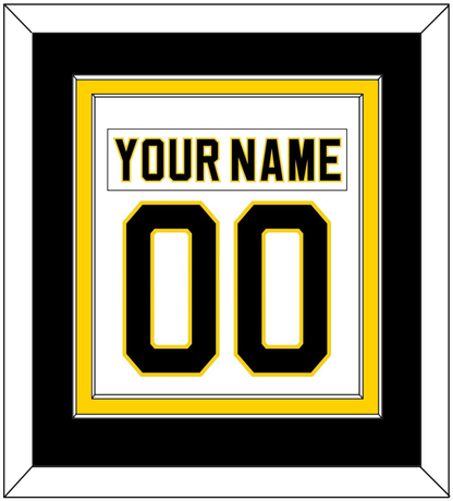 Boston Nameplate & Number (Back) Combined - Home White (1981-1995) - Signature Tier 3