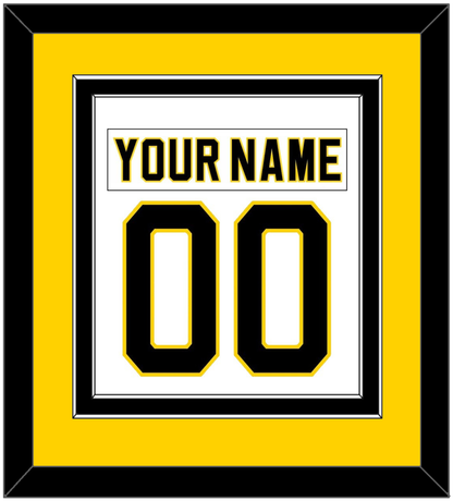 Boston Nameplate & Number (Back) Combined - Home White (1981-1995) - Signature Tier 4