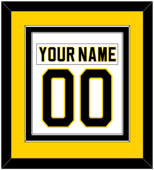 Boston Nameplate & Number (Back) Combined - Home White (1981-1995) - Signature Tier 4