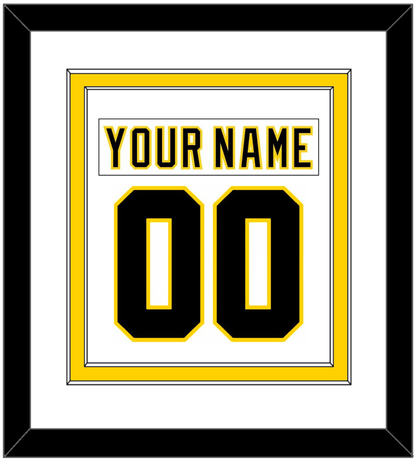 Boston Nameplate & Number (Back) Combined - Home White (1977-1981) - Signature Tier 1