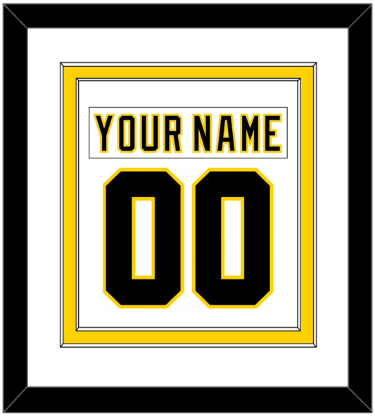 Boston Nameplate & Number (Back) Combined - Home White (1977-1981) - Signature Tier 1