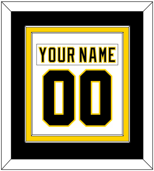 Boston Nameplate & Number (Back) Combined - Home White (1977-1981) - Signature Tier 3