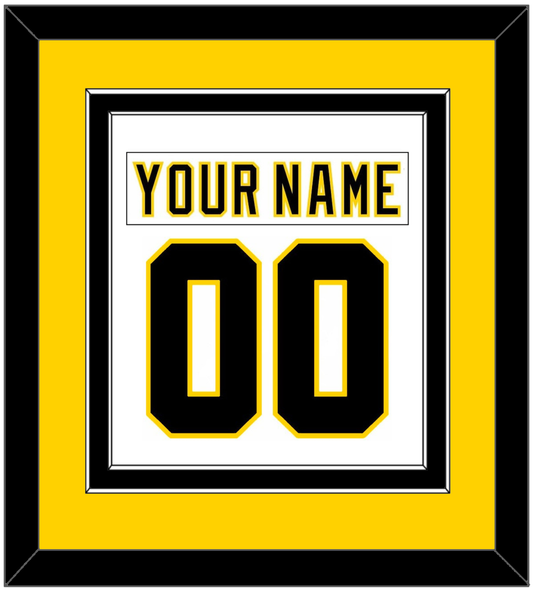 Boston Nameplate & Number (Back) Combined - Home White (1977-1981) - Signature Tier 4