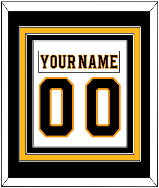 Boston Nameplate & Number (Back) Combined - Road White - Premier Tier 2