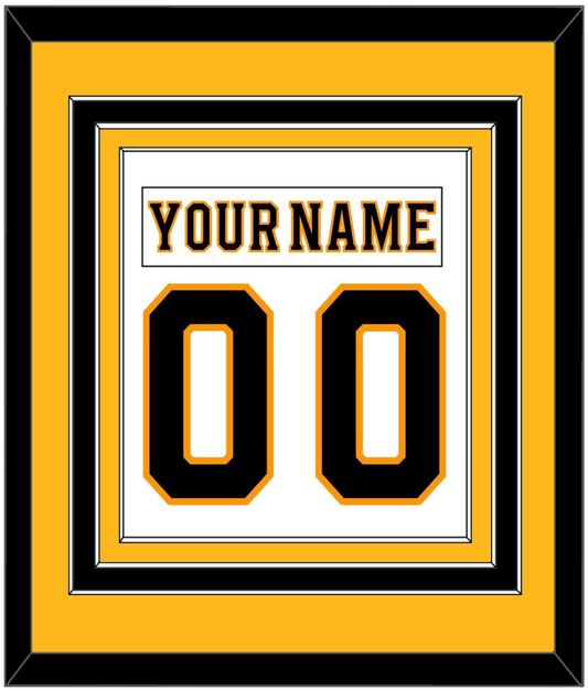 Boston Nameplate & Number (Back) Combined - Road White - Premier Tier 3