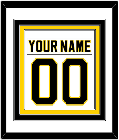 Boston Nameplate & Number (Back) Combined - Home White (1981-1995) - Premier Tier 1