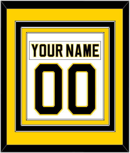 Boston Nameplate & Number (Back) Combined - Home White (1981-1995) - Premier Tier 3