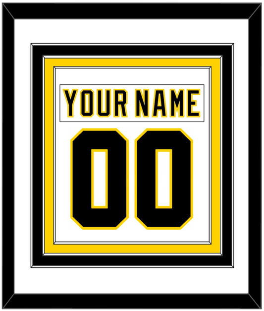 Boston Nameplate & Number (Back) Combined - Home White (1977-1981) - Premier Tier 1