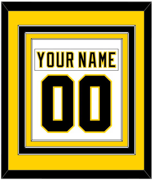 Boston Nameplate & Number (Back) Combined - Home White (1977-1981) - Premier Tier 3