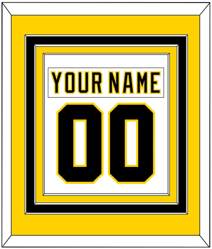 Boston Nameplate & Number (Back) Combined - Home White (1977-1981) - Premier Tier 3