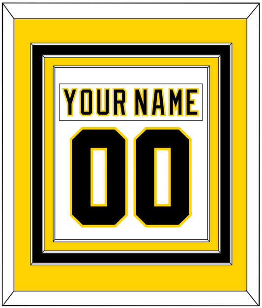 Boston Nameplate & Number (Back) Combined - Home White (1977-1981) - Premier Tier 3