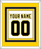 Boston Nameplate & Number (Back) Combined - Home White (1977-1981) - Triple Mat 3