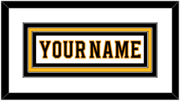 Boston Nameplate - Road White - Triple Mat 2