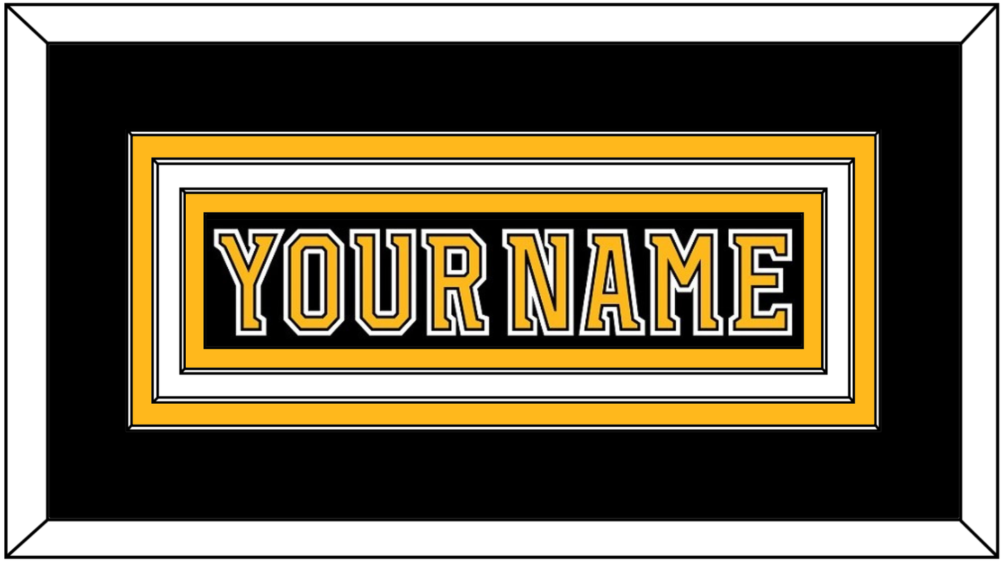 Boston Nameplate - Home Black (2007-2017) - Premier Tier 1