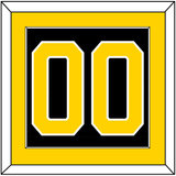 Boston Number (Back) - Road Black (1967-1977) - Single Mat 2