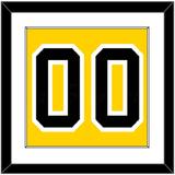 Boston Number (Back) - Home Gold (1958-1967) - Single Mat 1