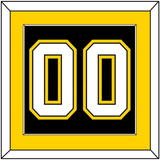 Boston Number (Back) - Alternate Black (1959-1965) - Single Mat 2