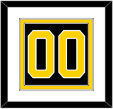 Boston Number (Back) - Road Black (1967-1977) - Double Mat 1