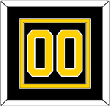 Boston Number (Back) - Road Black (1967-1977) - Double Mat 2