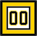 Boston Number (Back) - Home White (1958-1967) - Double Mat 4