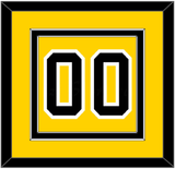 Boston Number (Back) - Home Gold (1958-1967) - Double Mat 2