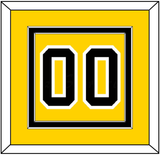 Boston Number (Back) - Home Gold (1958-1967) - Double Mat 2