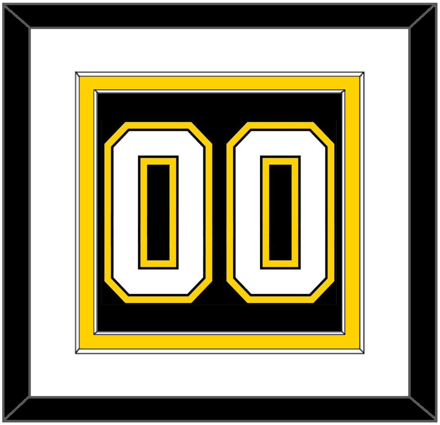 Boston Number (Back) - Alternate Black (1959-1965) - Signature Tier 1
