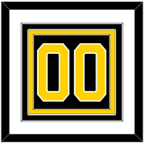 Boston Number (Back) - Road Black (1967-1977) - Triple Mat 1