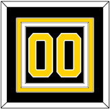 Boston Number (Back) - Road Black (1967-1977) - Triple Mat 2