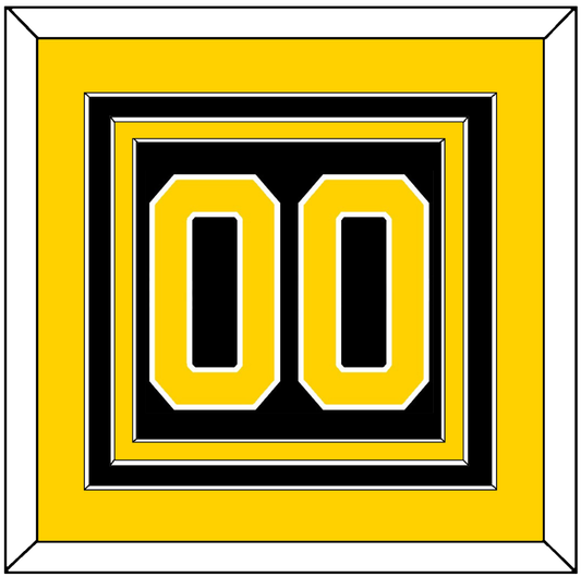 Boston Number (Back) - Road Black (1967-1977) - Premier Tier 3