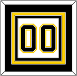 Boston Number (Back) - Home White (1958-1967) - Triple Mat 2