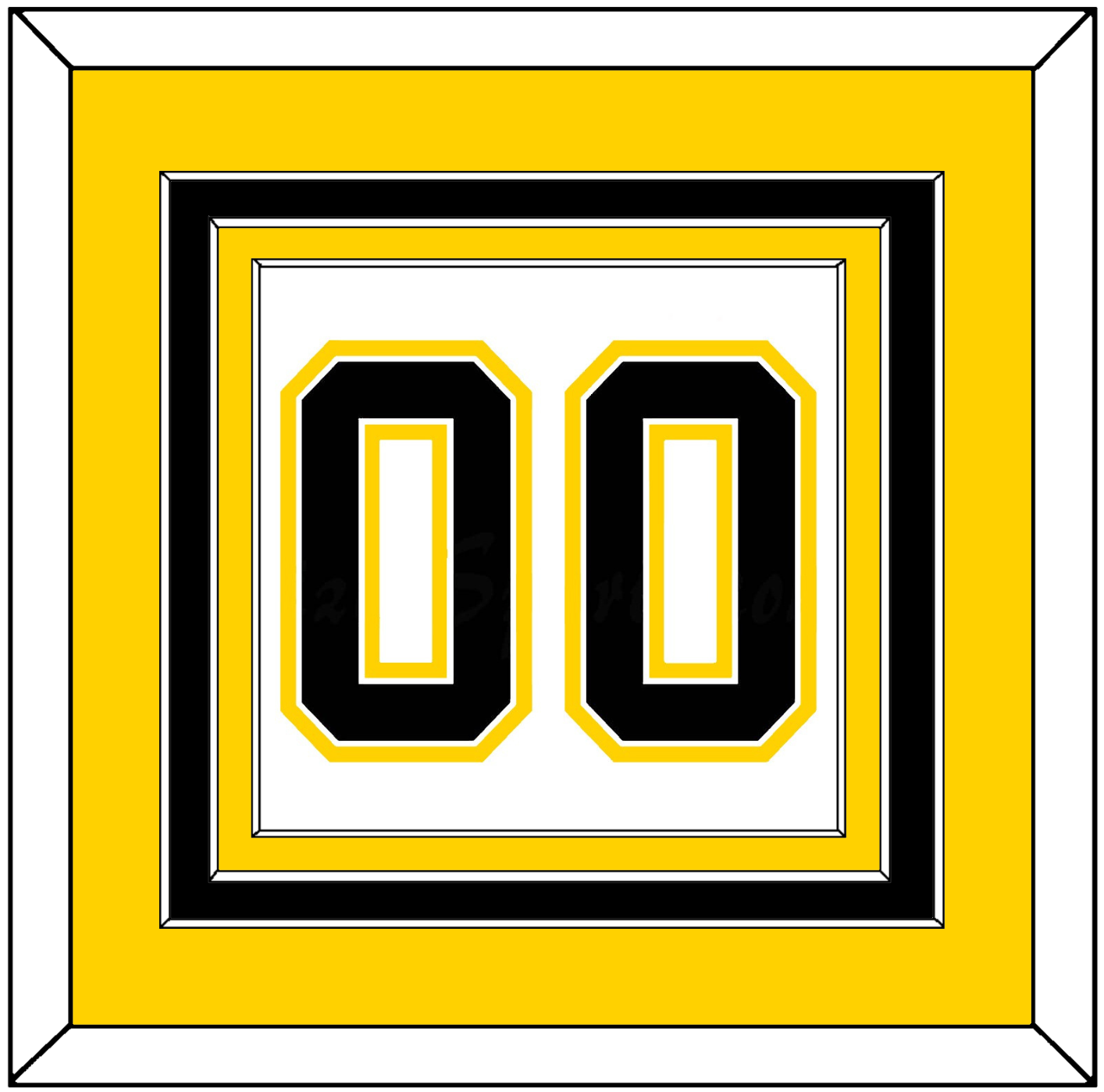 Boston Number (Back) - Home White (1958-1967) - Premier Tier 3