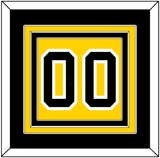 Boston Number (Back) - Home Gold (1958-1967) - Triple Mat 2