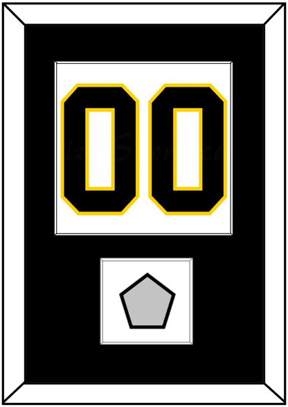 Boston Number (Back) With Stanley Cup Champions Patch - Home White (1967-1977) - Essential Tier 1