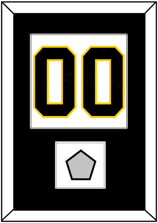 Boston Number (Back) With Stanley Cup Champions Patch - Home White (1967-1977) - Essential Tier 1
