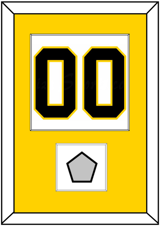 Boston Number (Back) With Stanley Cup Champions Patch - Home White (1967-1977) - Essential Tier 2