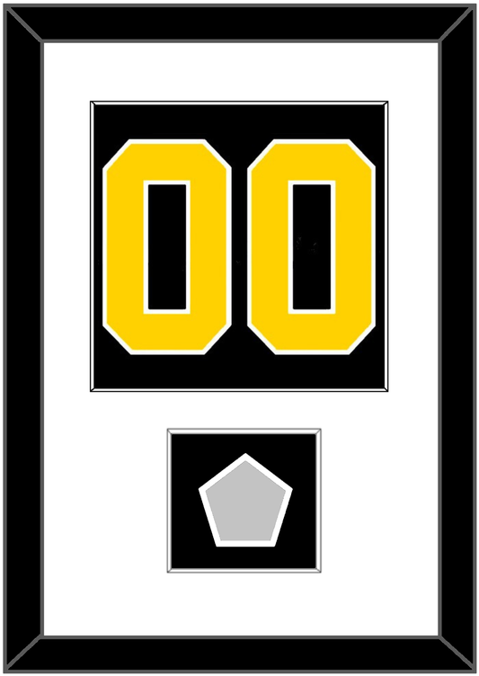 Boston Number (Back) With Stanley Cup Champions Patch - Road Black (1967-1977) - Essential Tier 1